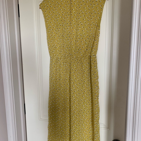 MONK & LOU MIDI DRESS- Colour Mustard Size: S - Picture 5 of 5